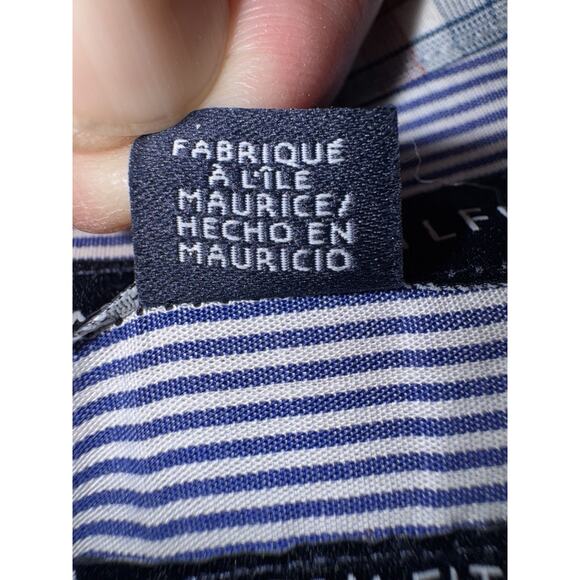 Tommy Hilfiger Men’s M 80’s 2-Ply Plaid Long Sleeve Button Shirt Classic Preppy - Picture 5 of 14